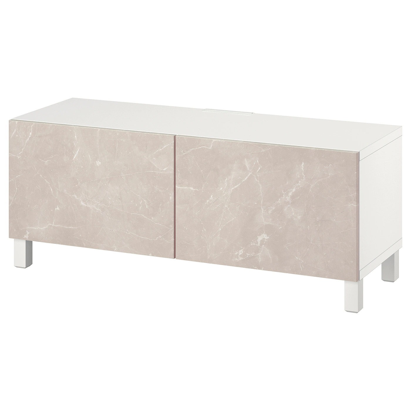 IKEA BESTÅ TV Bench With Doors White Bergsviken/Stubbarp/beige 47 1/4x16 1/2x18 7/8 " Blackbrown/hanviken/stubbarp Blackbrown