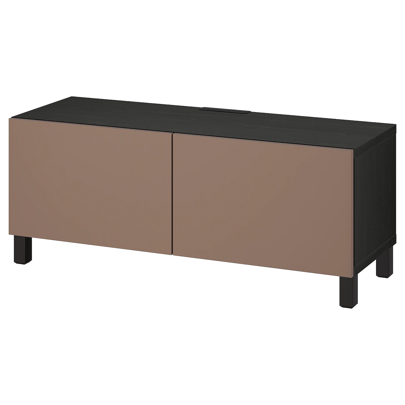 IKEA BESTÅ TV Bench With Doors Walnut Effect Light Gray/Lappviken/Stubbarp Walnut Effect Light Gray 47 1/4x16 1/2x18 7/8 " Blackbrown/lappviken/stubbarp Blackbrown 14 IKEA BESTÅ TV Bench With Doors Walnut Effect Light Gray/Lappviken/Stubbarp Walnut Effect Light Gray 47 1/4x16 1/2x18 7/8 " Blackbrown/lappviken/stubbarp Blackbrown - Image 12