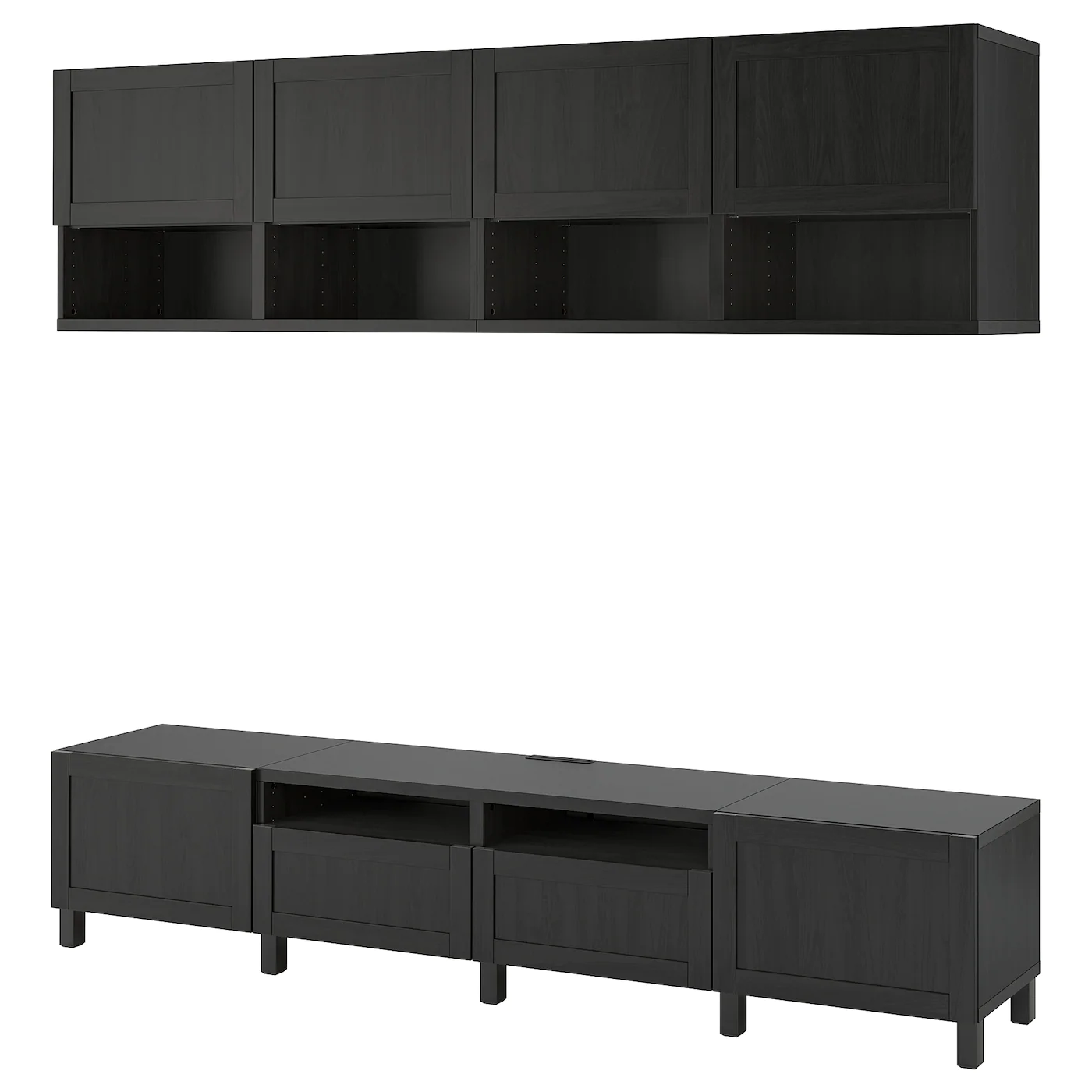 IKEA BESTÅ TV Storage Combination Blackbrown Laxviken/Lappviken/Stubbarp Black 94 1/2x16 1/2x90 1/2 " 13 IKEA BESTÅ TV Storage Combination Blackbrown Laxviken/Lappviken/Stubbarp Black 94 1/2x16 1/2x90 1/2 " - Image 11