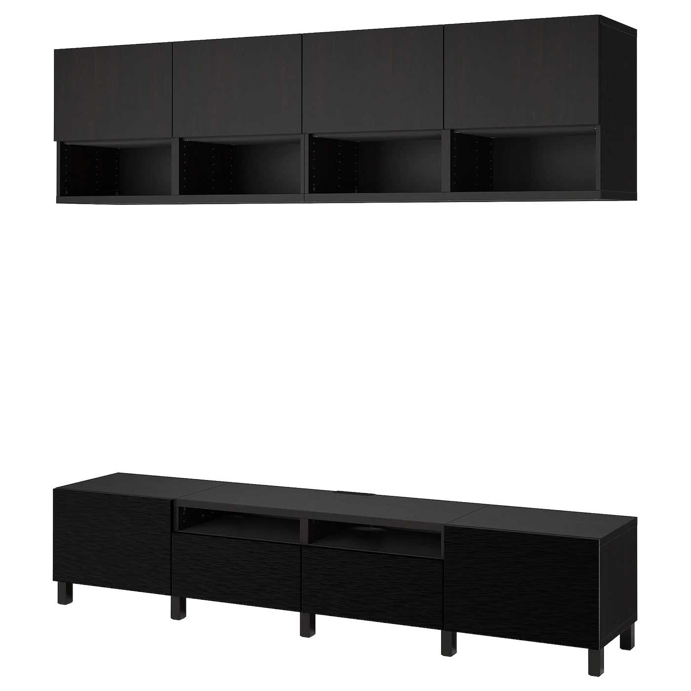 IKEA BESTÅ TV Storage Combination Blackbrown/Timmerviken/Stubbarp Black 94 1/2x16 1/2x90 1/2 " 12 IKEA BESTÅ TV Storage Combination Blackbrown/Timmerviken/Stubbarp Black 94 1/2x16 1/2x90 1/2 " - Image 10
