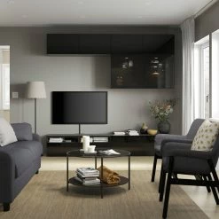 IKEA BESTÅ TV Storage Combination/glass Doors Blackbrown/Selsviken High Gloss/black Smoked Glass 94 1/2x16 1/2x91 " 20 IKEA BESTÅ TV Storage Combination/glass Doors Blackbrown/Selsviken High Gloss/black Smoked Glass 94 1/2x16 1/2x91 " -Ikea Storage solution systems Sales besta tv storage combination glass doors black brown selsviken high gloss black smoked glass 0992283 pe819936 s5