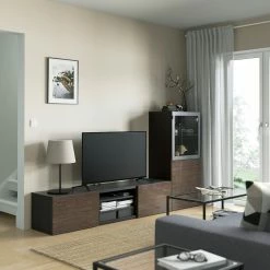 IKEA BESTÅ TV Storage Combination/glass Doors Blackbrown/Selsviken High Gloss/brown Clear Glass 94 1/2x16 1/2x50 3/4 " Blackbrown/lappviken Blackbrown Clear Glass 20 IKEA BESTÅ TV Storage Combination/glass Doors Blackbrown/Selsviken High Gloss/brown Clear Glass 94 1/2x16 1/2x50 3/4 " Blackbrown/lappviken Blackbrown Clear Glass -Ikea Storage solution systems Sales besta tv storage combination glass doors black brown selsviken high gloss brown clear glass 0995845 pe821853 s5 1