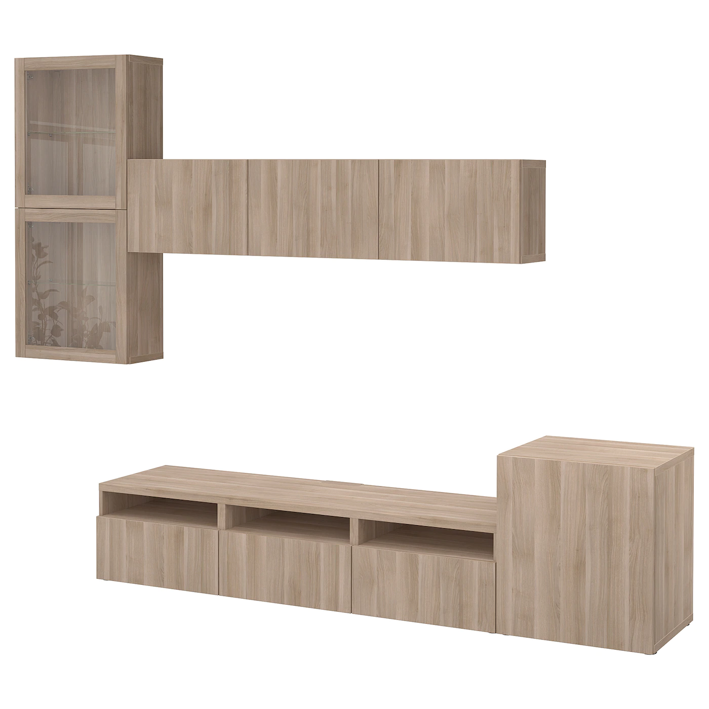 IKEA BESTÅ TV Storage Combination/glass Doors Walnut Effect Light Gray/Lappviken Gray Stained Walnut Eff Clear Glass 118 1/8x16 1/2x83 1/8 " Blackbrown/selsviken High Gloss/beige Clear Glass 1 IKEA BESTÅ TV Storage Combination/glass Doors Walnut Effect Light Gray/Lappviken Gray Stained Walnut Eff Clear Glass 118 1/8x16 1/2x83 1/8 " Blackbrown/selsviken High Gloss/beige Clear Glass -Ikea Storage solution systems Sales besta tv storage combination glass doors walnut effect light gray lappviken gray stained walnut eff clear glass 0644936 pe703098 s5