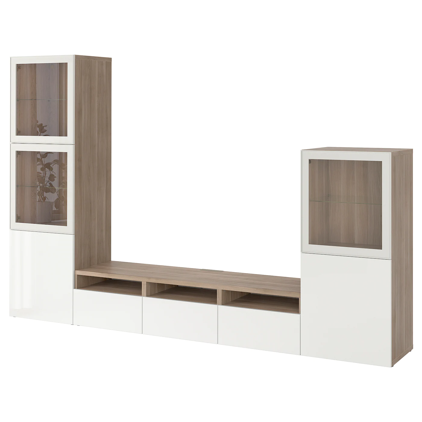 IKEA BESTÅ TV Storage Combination/glass Doors Blackbrown/Selsviken High Gloss/black Clear Glass 118 1/8x16 1/2x76 " 18 IKEA BESTÅ TV Storage Combination/glass Doors Blackbrown/Selsviken High Gloss/black Clear Glass 118 1/8x16 1/2x76 " - Image 16