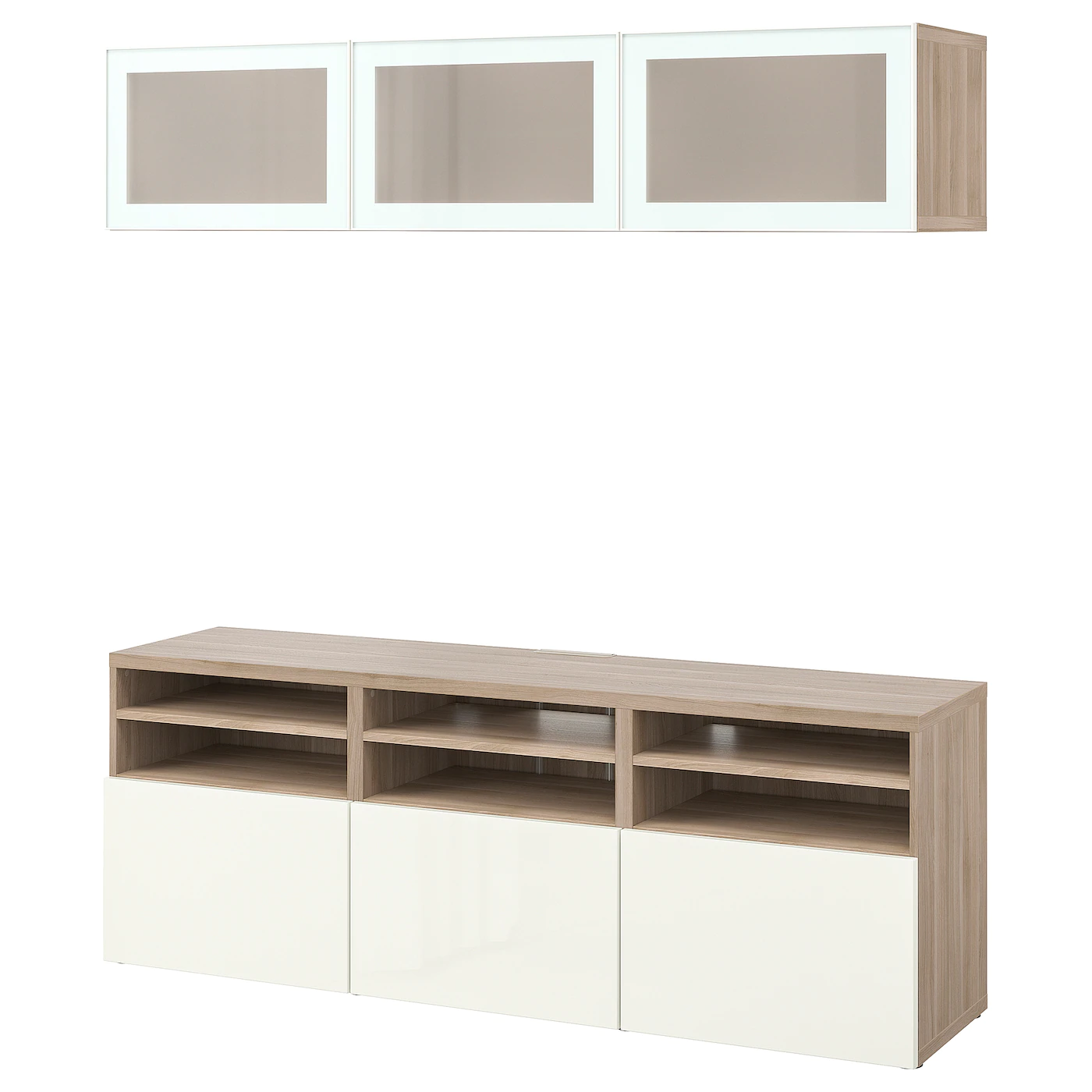 IKEA BESTÅ TV Storage Combination/glass Doors Walnut Effect Light Gray/Selsviken Highgloss/white Frosted Glass 70 7/8x16 1/2x75 5/8 " Blackbrown/selsviken High Gloss/beige Clear Glass 2 IKEA BESTÅ TV Storage Combination/glass Doors Walnut Effect Light Gray/Selsviken Highgloss/white Frosted Glass 70 7/8x16 1/2x75 5/8 " Blackbrown/selsviken High Gloss/beige Clear Glass -Ikea Storage solution systems Sales besta tv storage combination glass doors walnut effect light gray selsviken high gloss white frosted glass 1114247 pe871702 s5