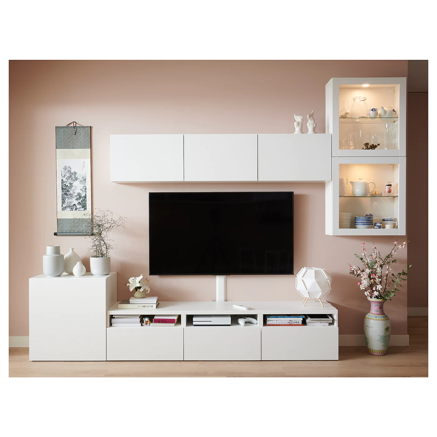IKEA BESTÅ TV Storage Combination/glass Doors White/Lappviken White Clear Glass 118 1/8x16 1/2x83 1/8 " Blackbrown Lappviken/light Graybrown Clear Glass 9 IKEA BESTÅ TV Storage Combination/glass Doors White/Lappviken White Clear Glass 118 1/8x16 1/2x83 1/8 " Blackbrown Lappviken/light Graybrown Clear Glass - Image 7