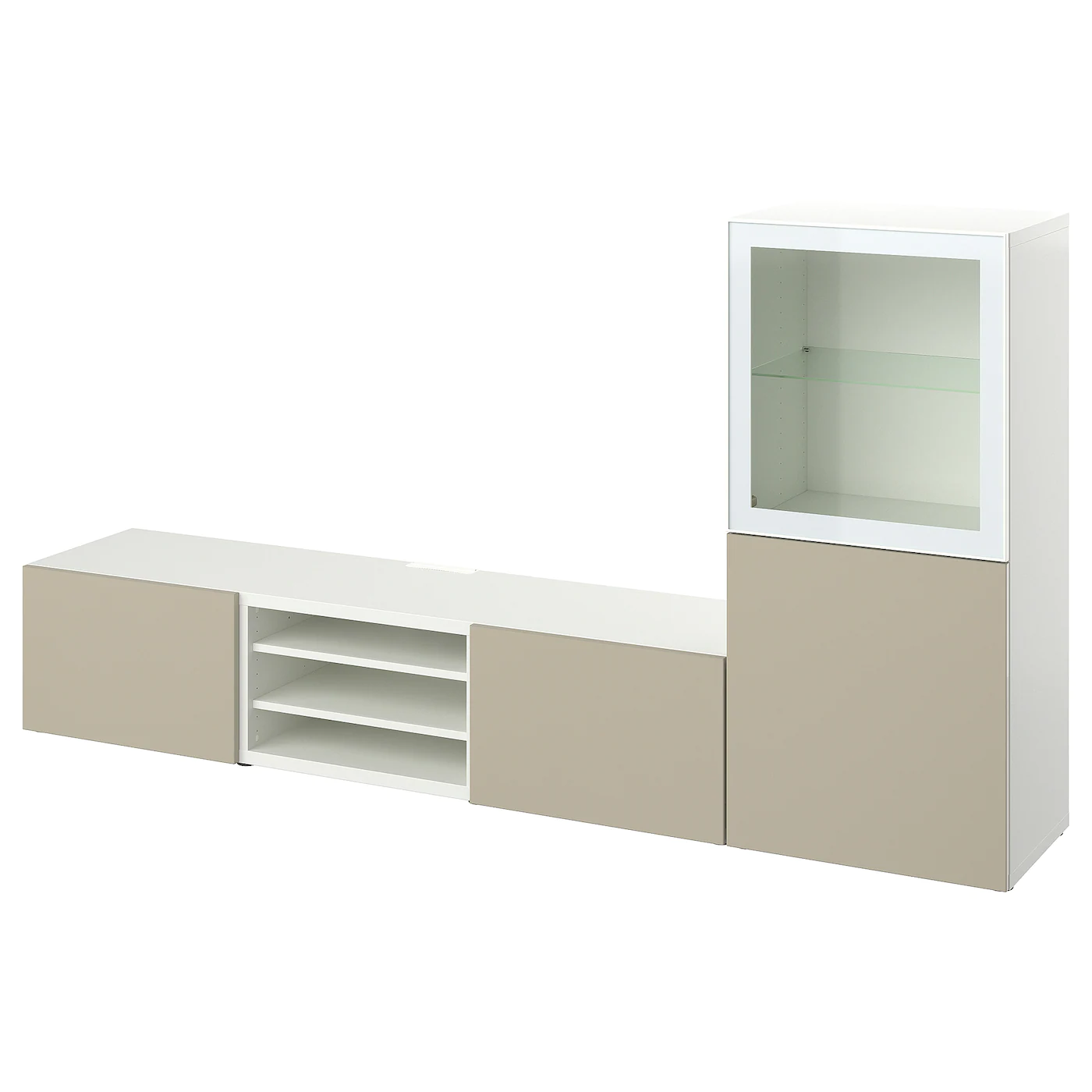 IKEA BESTÅ TV Storage Combination/glass Doors White/Selsviken High Gloss/beige Clear Glass 94 1/2x16 1/2x50 3/4 " Blackbrown Glassvik/laxviken Black 2 IKEA BESTÅ TV Storage Combination/glass Doors White/Selsviken High Gloss/beige Clear Glass 94 1/2x16 1/2x50 3/4 " Blackbrown Glassvik/laxviken Black -Ikea Storage solution systems Sales besta tv storage combination glass doors white selsviken high gloss beige clear glass 1114241 pe871717 s5 1