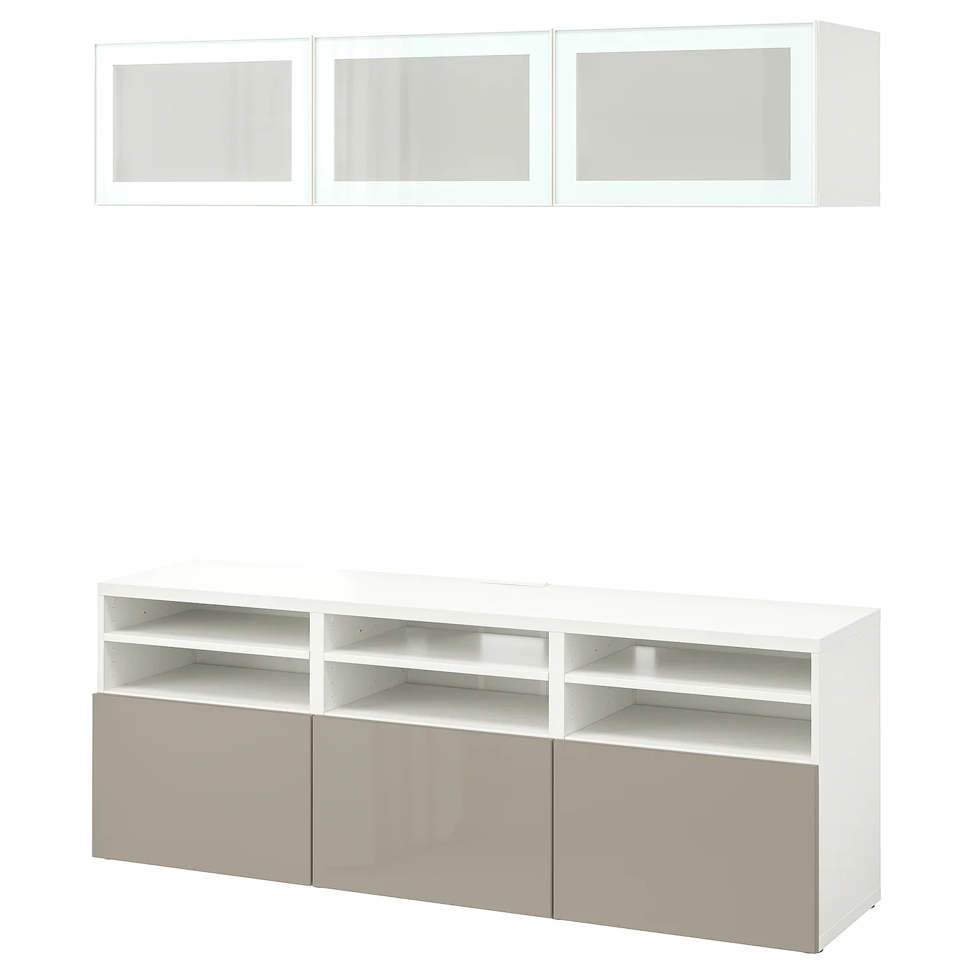 IKEA BESTÅ TV Storage Combination/glass Doors White/Selsviken High Gloss/beige Frosted Glass 70 7/8x16 1/2x75 5/8 " Blackbrown Sindvik/kallviken Dark Gray 1 IKEA BESTÅ TV Storage Combination/glass Doors White/Selsviken High Gloss/beige Frosted Glass 70 7/8x16 1/2x75 5/8 " Blackbrown Sindvik/kallviken Dark Gray -Ikea Storage solution systems Sales besta tv storage combination glass doors white selsviken high gloss beige frosted glass 1114250 pe871704 s5