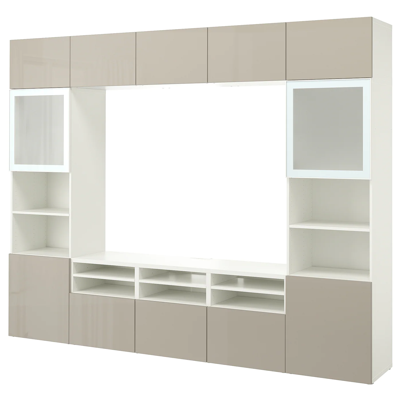 IKEA BESTÅ TV Storage Combination/glass Doors White/Selsviken High Gloss/beige Frosted Glass 118 1/8x16 1/2x91 " Blackbrown/selsviken High Gloss/beige Clear Glass 1 IKEA BESTÅ TV Storage Combination/glass Doors White/Selsviken High Gloss/beige Frosted Glass 118 1/8x16 1/2x91 " Blackbrown/selsviken High Gloss/beige Clear Glass -Ikea Storage solution systems Sales besta tv storage combination glass doors white selsviken high gloss beige frosted glass 1114258 pe871723 s5