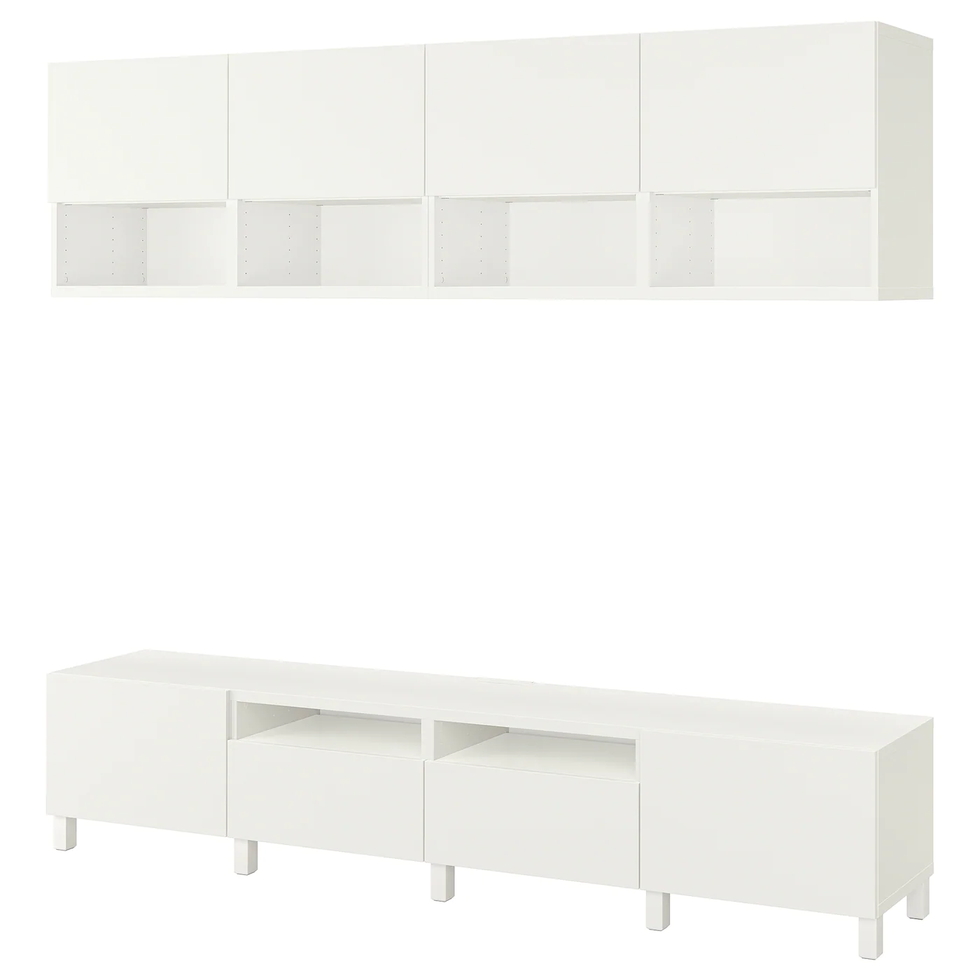 IKEA BESTÅ TV Storage Combination White Laxviken/Lappviken/Stubbarp White 94 1/2x16 1/2x90 1/2 " 19 IKEA BESTÅ TV Storage Combination White Laxviken/Lappviken/Stubbarp White 94 1/2x16 1/2x90 1/2 " - Image 17