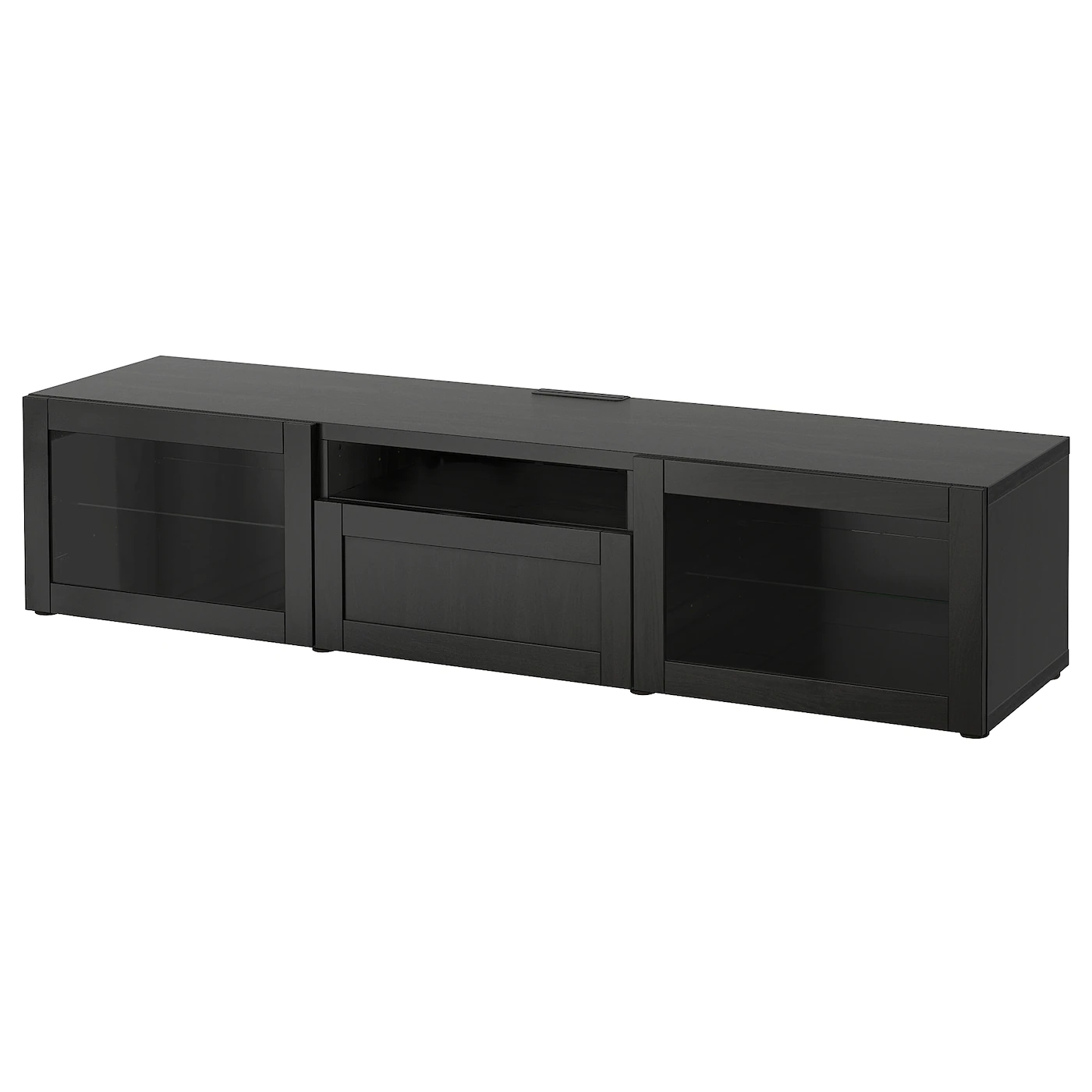 IKEA BESTÅ TV Unit Blackbrown/Selsviken High Gloss/black Smoked Glass 70 7/8x16 1/2x15 3/8 " 12 IKEA BESTÅ TV Unit Blackbrown/Selsviken High Gloss/black Smoked Glass 70 7/8x16 1/2x15 3/8 " - Image 10