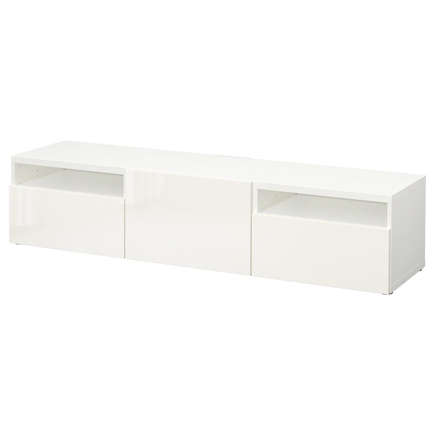 IKEA BESTÅ TV Unit White/Selsviken Highgloss/white 70 7/8x16 1/2x15 3/8 " Blackbrown/hanviken Blackbrown