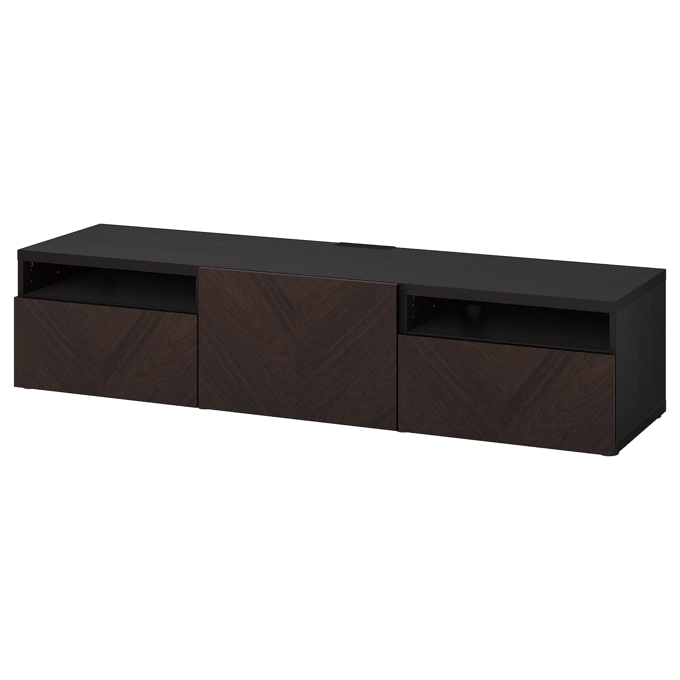IKEA BESTÅ TV Unit With Drawers And Door Blackbrown/Kallviken Dark Gray 70 7/8x16 1/2x15 3/8 " 12 IKEA BESTÅ TV Unit With Drawers And Door Blackbrown/Kallviken Dark Gray 70 7/8x16 1/2x15 3/8 " - Image 10