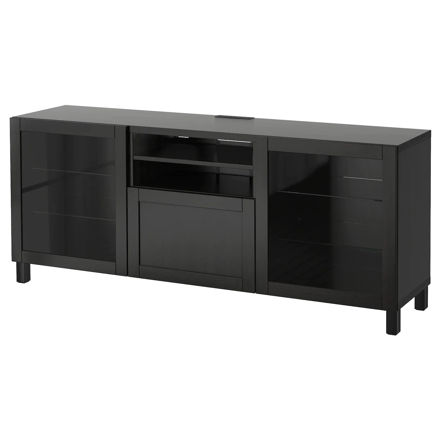 IKEA BESTÅ TV Unit With Drawers Walnut Effect Light Gray/Selsviken High Gloss/white Clear Glass 70 7/8x15 3/4x29 1/8 " Blackbrown/selsviken High Gloss/black Smoked Glass 13 IKEA BESTÅ TV Unit With Drawers Walnut Effect Light Gray/Selsviken High Gloss/white Clear Glass 70 7/8x15 3/4x29 1/8 " Blackbrown/selsviken High Gloss/black Smoked Glass - Image 11