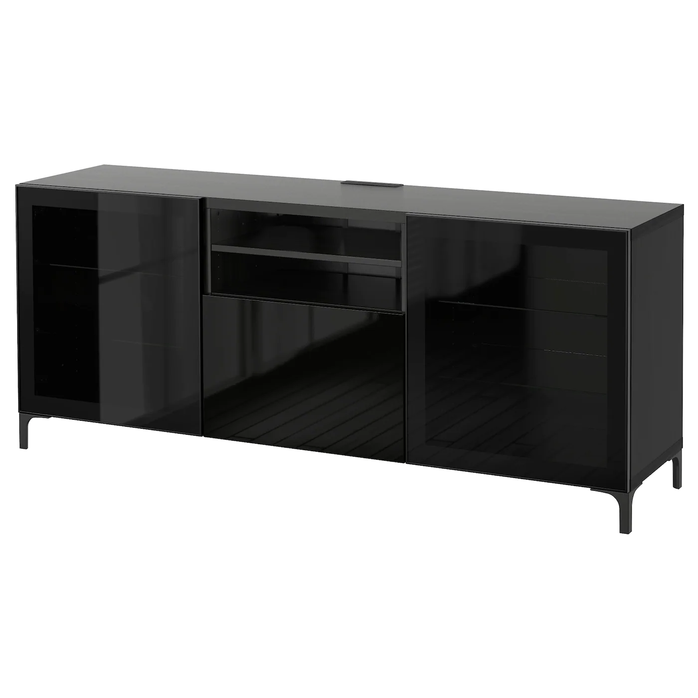 IKEA BESTÅ TV Unit With Drawers Walnut Effect Light Gray/Selsviken High Gloss/white Clear Glass 70 7/8x15 3/4x29 1/8 " Blackbrown/selsviken High Gloss/black Smoked Glass 15 IKEA BESTÅ TV Unit With Drawers Walnut Effect Light Gray/Selsviken High Gloss/white Clear Glass 70 7/8x15 3/4x29 1/8 " Blackbrown/selsviken High Gloss/black Smoked Glass - Image 13