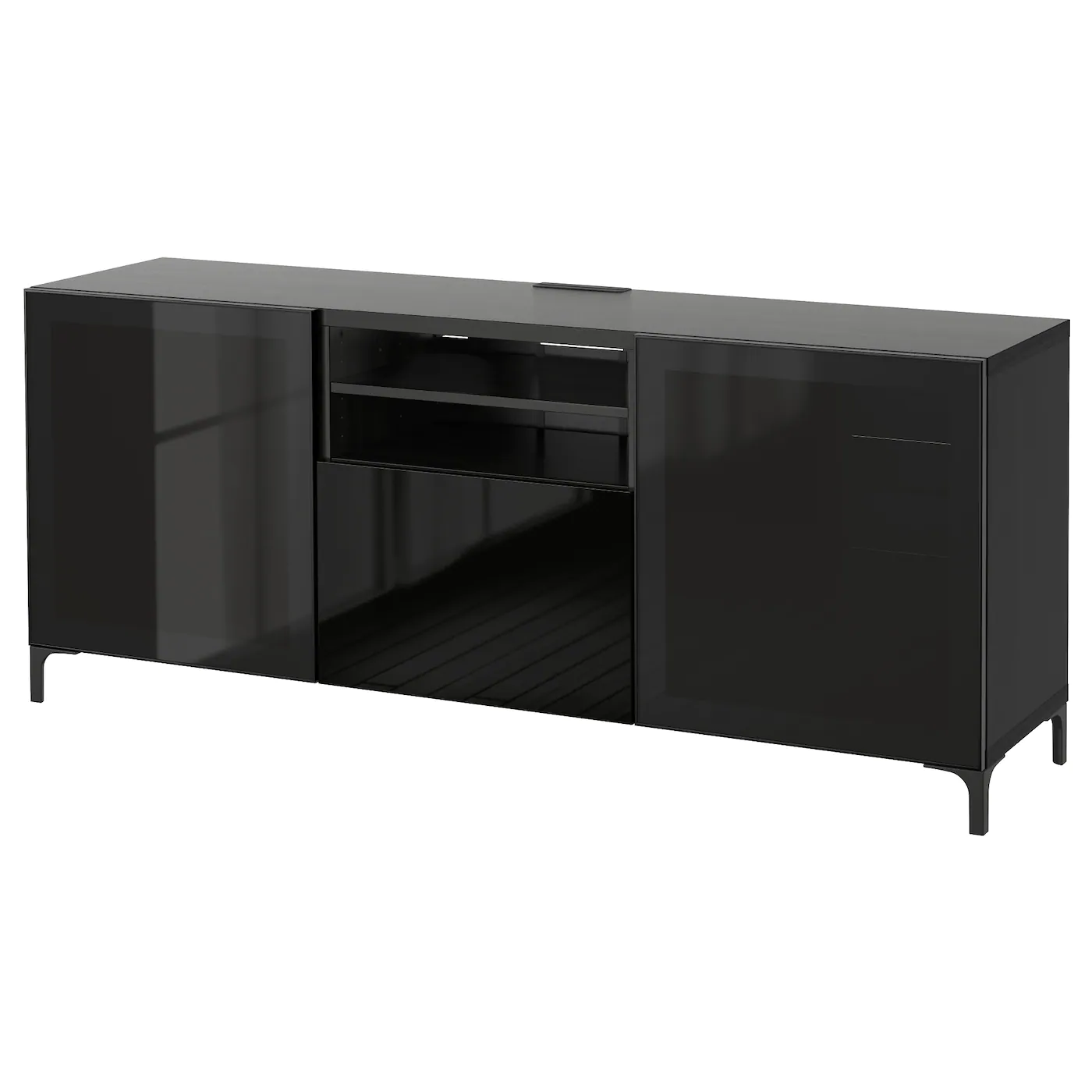 IKEA BESTÅ TV Bench With Drawers White/Sutterviken/Kabbarp White Clear Glass 70 7/8x16 1/2x29 1/8 " Blackbrown/selsviken High Gloss/black Smoked Glass 19 IKEA BESTÅ TV Bench With Drawers White/Sutterviken/Kabbarp White Clear Glass 70 7/8x16 1/2x29 1/8 " Blackbrown/selsviken High Gloss/black Smoked Glass - Image 17