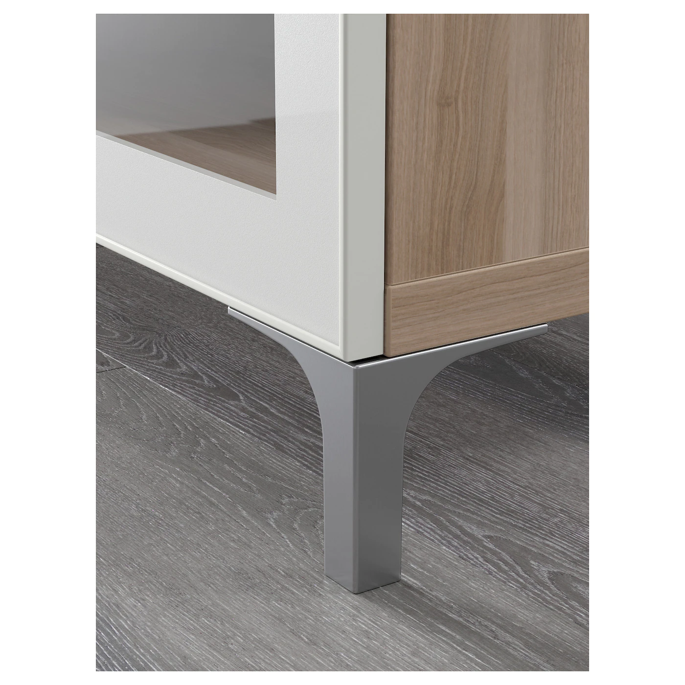 IKEA BESTÅ TV Unit With Drawers Walnut Effect Light Gray/Selsviken High Gloss/white Clear Glass 70 7/8x15 3/4x29 1/8 " Blackbrown/selsviken High Gloss/black Smoked Glass 6 IKEA BESTÅ TV Unit With Drawers Walnut Effect Light Gray/Selsviken High Gloss/white Clear Glass 70 7/8x15 3/4x29 1/8 " Blackbrown/selsviken High Gloss/black Smoked Glass - Image 4