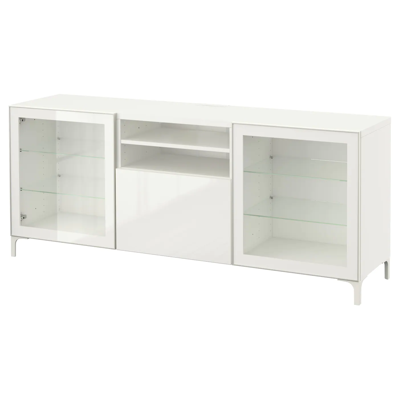 IKEA BESTÅ TV Unit With Drawers White/Selsviken High Gloss/white Clear Glass 70 7/8x15 3/4x29 1/8 " Blackbrown Glassvik/selsviken/nannarp Black -Ikea Storage solution systems Sales besta tv unit with drawers white selsviken high gloss white clear glass 0345888 pe535985 s5