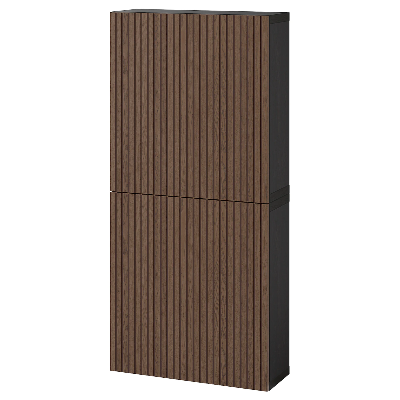 IKEA BESTÅ Wall Cabinet With 2 Doors White/Björköviken Birch Veneer 23 5/8x8 5/8x50 3/8 " Blackbrown/hedeviken Oak Veneer 9 IKEA BESTÅ Wall Cabinet With 2 Doors White/Björköviken Birch Veneer 23 5/8x8 5/8x50 3/8 " Blackbrown/hedeviken Oak Veneer - Image 7