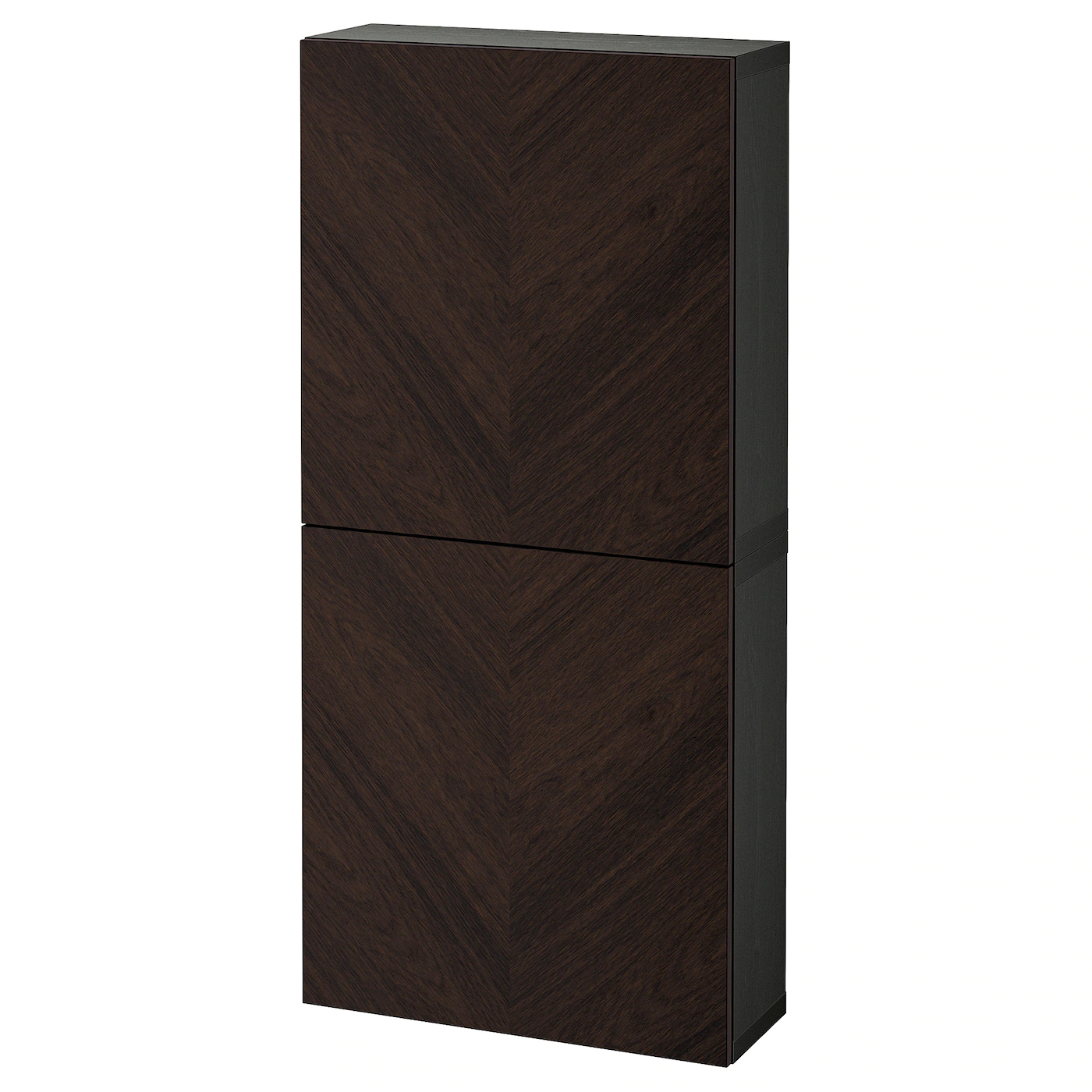 IKEA BESTÅ Wall Cabinet With 2 Doors White/Björköviken Birch Veneer 23 5/8x8 5/8x50 3/8 " Blackbrown/hedeviken Oak Veneer 10 IKEA BESTÅ Wall Cabinet With 2 Doors White/Björköviken Birch Veneer 23 5/8x8 5/8x50 3/8 " Blackbrown/hedeviken Oak Veneer - Image 8