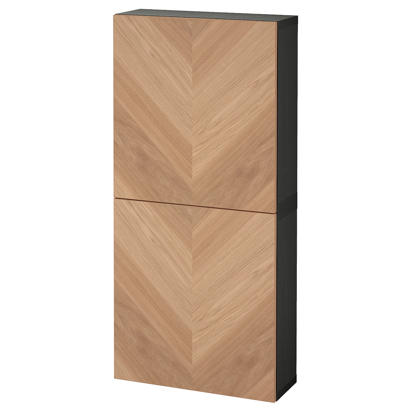 IKEA BESTÅ Wall Cabinet With 2 Doors Blackbrown/Lappviken Light Graybrown 23 5/8x8 5/8x50 3/8 " Blackbrown Kallviken/dark Gray Concrete Effect 13 IKEA BESTÅ Wall Cabinet With 2 Doors Blackbrown/Lappviken Light Graybrown 23 5/8x8 5/8x50 3/8 " Blackbrown Kallviken/dark Gray Concrete Effect - Image 11