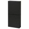 IKEA BESTÅ Wall Cabinet With 2 Doors Blackbrown/Laxviken Black 23 5/8x8 5/8x50 3/8 " Blackbrown/hedeviken Oak Veneer 2 IKEA BESTÅ Wall Cabinet With 2 Doors Blackbrown/Laxviken Black 23 5/8x8 5/8x50 3/8 " Blackbrown/hedeviken Oak Veneer -Ikea Storage solution systems Sales besta wall cabinet with 2 doors black brown laxviken black 0994684 pe821304 s5