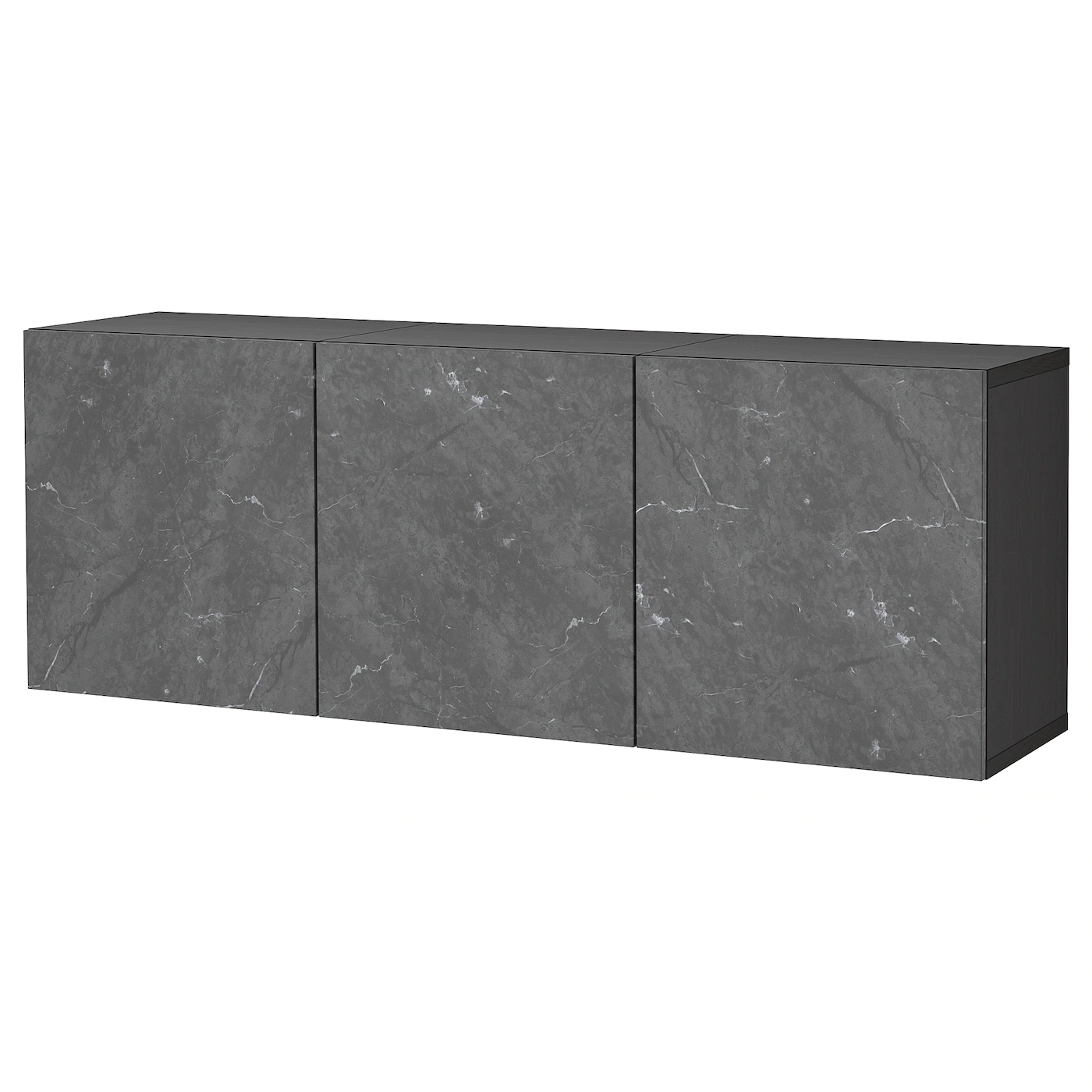 IKEA BESTÅ Wallmounted Cabinet Combination White/Lappviken Light Graybrown 70 7/8x16 1/2x25 1/4 " Blackbrown/hanviken Blackbrown 8 IKEA BESTÅ Wallmounted Cabinet Combination White/Lappviken Light Graybrown 70 7/8x16 1/2x25 1/4 " Blackbrown/hanviken Blackbrown - Image 6