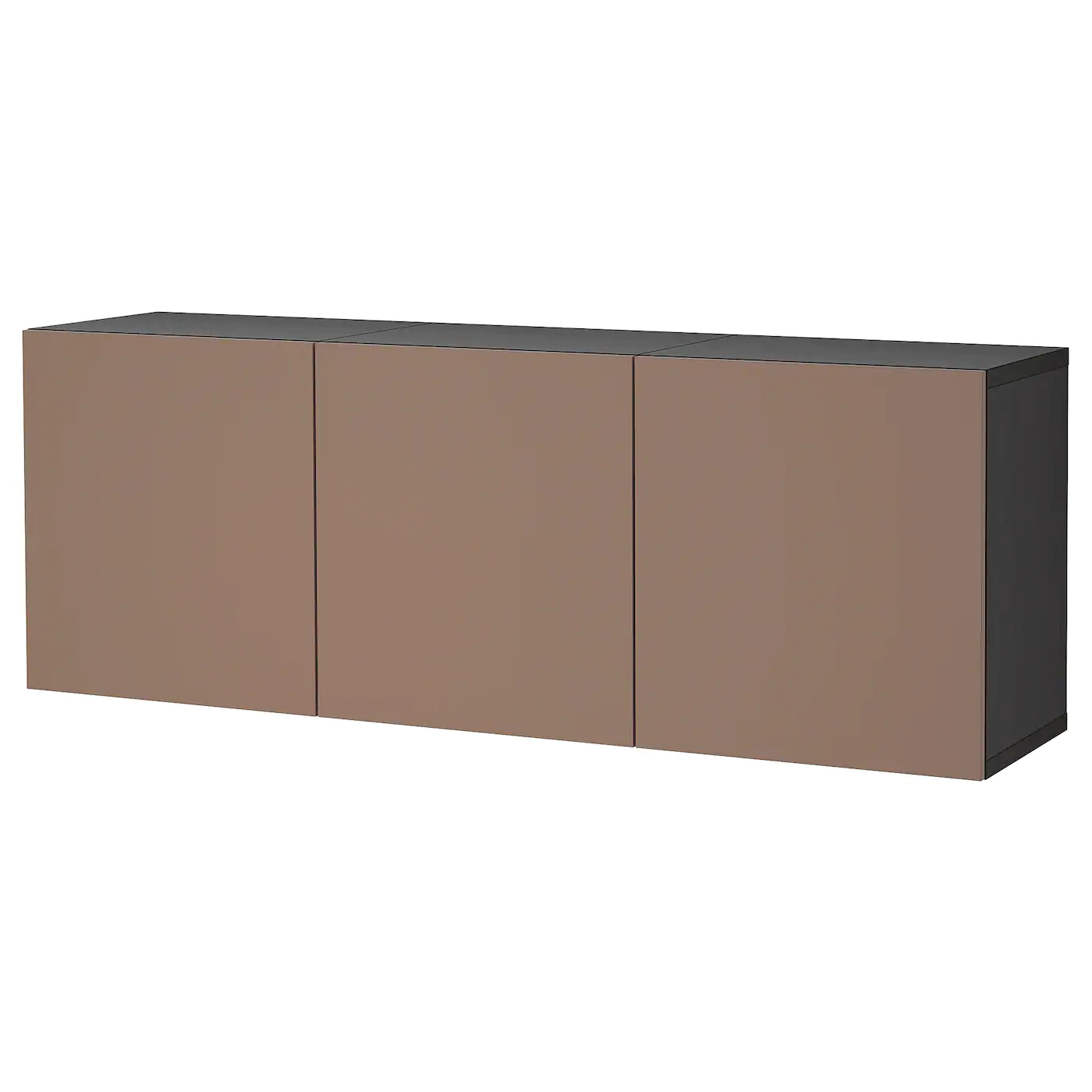 Ikea Storage solution systems Sales 32 IKEA BESTÅ Wallmounted Cabinet Combination Blackbrown/Lappviken Light Graybrown 70 7/8x16 1/2x25 1/4 " Blackbrown Björköviken/brown Stained Oak Veneer