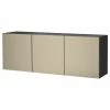 IKEA BESTÅ Wallmounted Cabinet Combination Blackbrown/Riksviken Light Bronze Effect 70 7/8x16 1/2x25 1/4 " Blackbrown/hanviken Blackbrown -Ikea Storage solution systems Sales besta wall mounted cabinet combination black brown riksviken light bronze effect 0741384 pe742346 s5