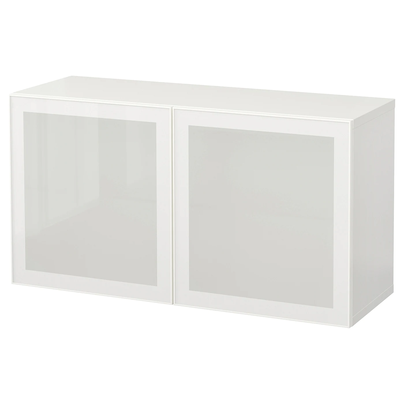 IKEA BESTÅ Wallmounted Cabinet Combination White/Glassvik Frosted Glass 47 1/4x16 1/2x25 1/4 "