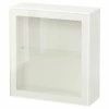 IKEA BESTÅ Wallmounted Cabinet Combination White/Glassvik White/clear Glass 23 5/8x8 5/8x25 1/4 " -Ikea Storage solution systems Sales besta wall mounted cabinet combination white glassvik white clear glass 1053821 pe847245 s5