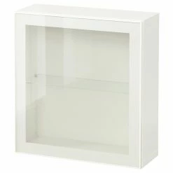 IKEA BESTÅ Wallmounted Cabinet Combination White/Glassvik White Frosted Glass 23 5/8x8 5/8x25 1/4 " 19 IKEA BESTÅ Wallmounted Cabinet Combination White/Glassvik White Frosted Glass 23 5/8x8 5/8x25 1/4 " -Ikea Storage solution systems Sales besta wall mounted cabinet combination white glassvik white clear glass 1053821 pe847245 s5 6