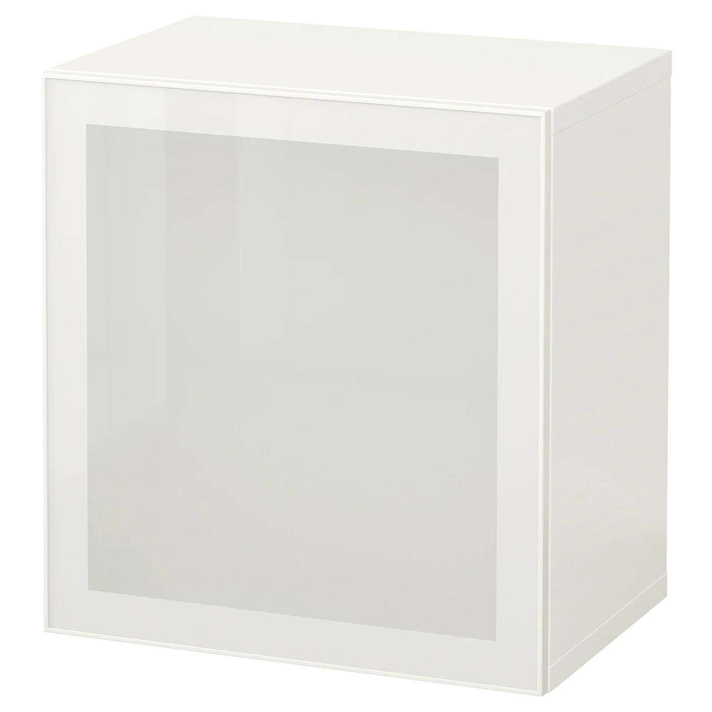 IKEA BESTÅ Wallmounted Cabinet Combination White/Glassvik White Frosted Glass 23 5/8x16 1/2x25 1/4 "