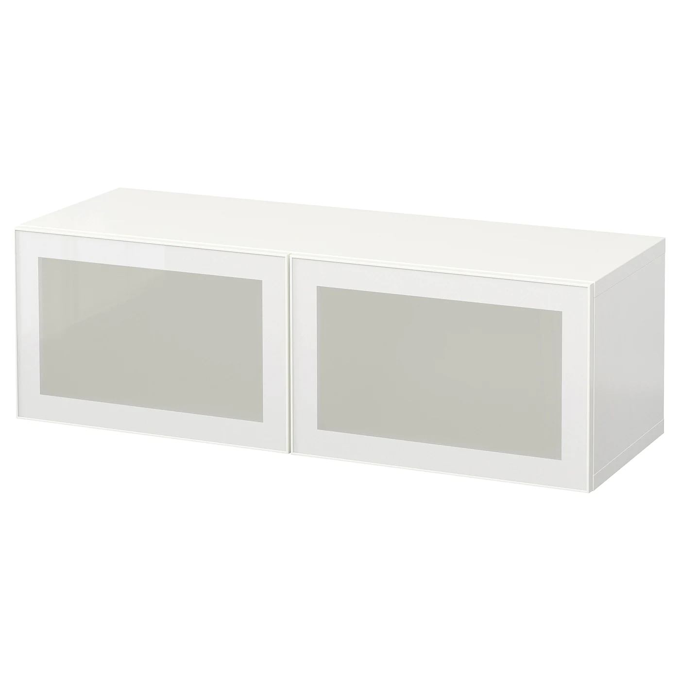 IKEA BESTÅ Wallmounted Cabinet Combination White/Glassvik White Frosted Glass 47 1/4x16 1/2x15 " 2 IKEA BESTÅ Wallmounted Cabinet Combination White/Glassvik White Frosted Glass 47 1/4x16 1/2x15 " -Ikea Storage solution systems Sales besta wall mounted cabinet combination white glassvik white frosted glass 1053947 pe847351 s5 7