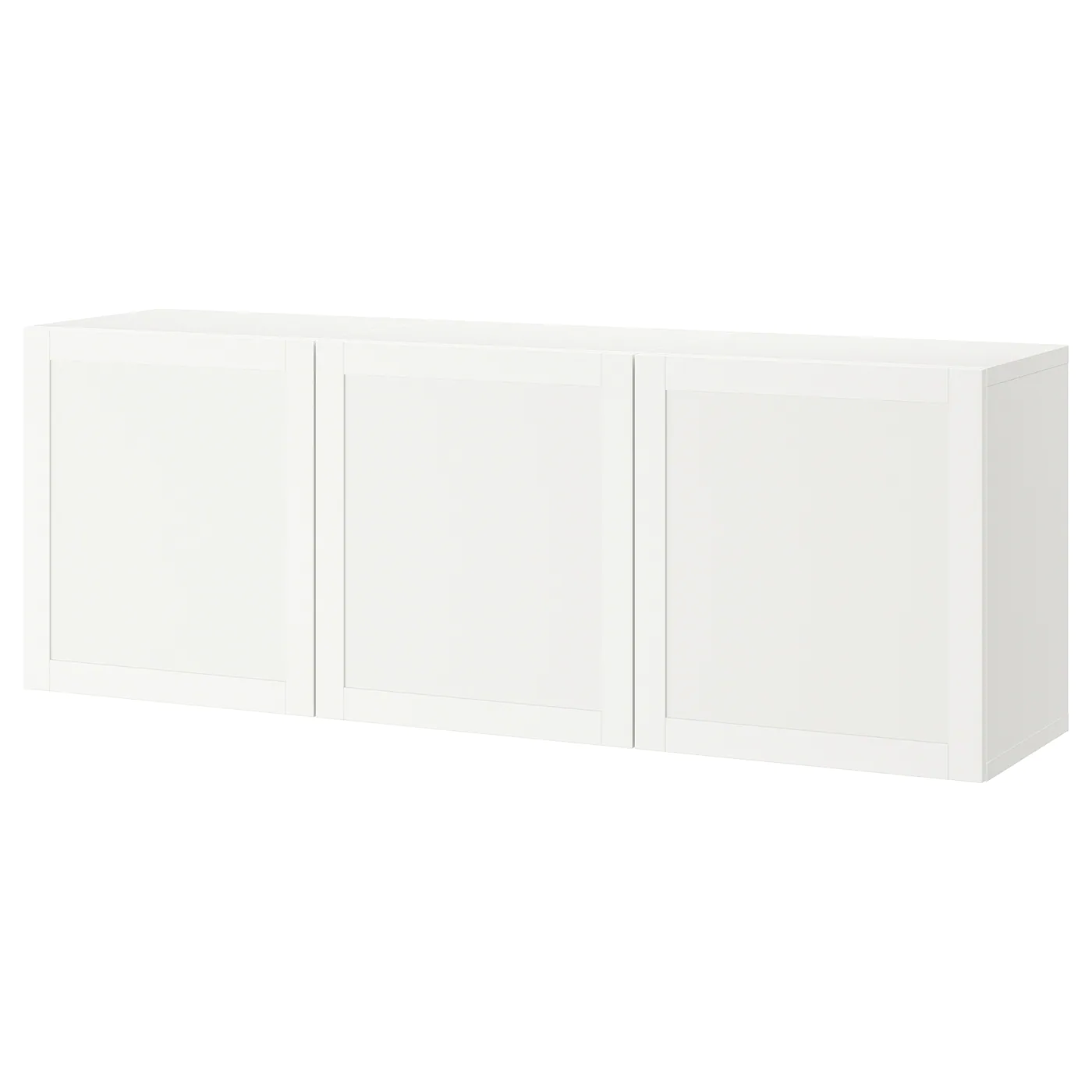 IKEA BESTÅ Wallmounted Cabinet Combination White/Hanviken White 70 7/8x16 1/2x25 1/4 " Blackbrown Hedeviken/oak Veneer