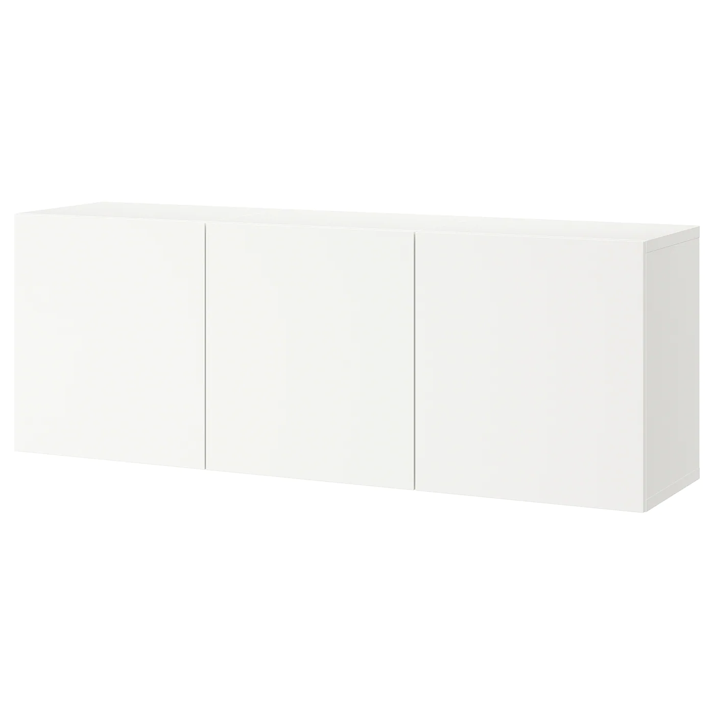 IKEA BESTÅ Wallmounted Cabinet Combination White/Lappviken White 70 7/8x16 1/2x25 1/4 " Blackbrown/hanviken Blackbrown
