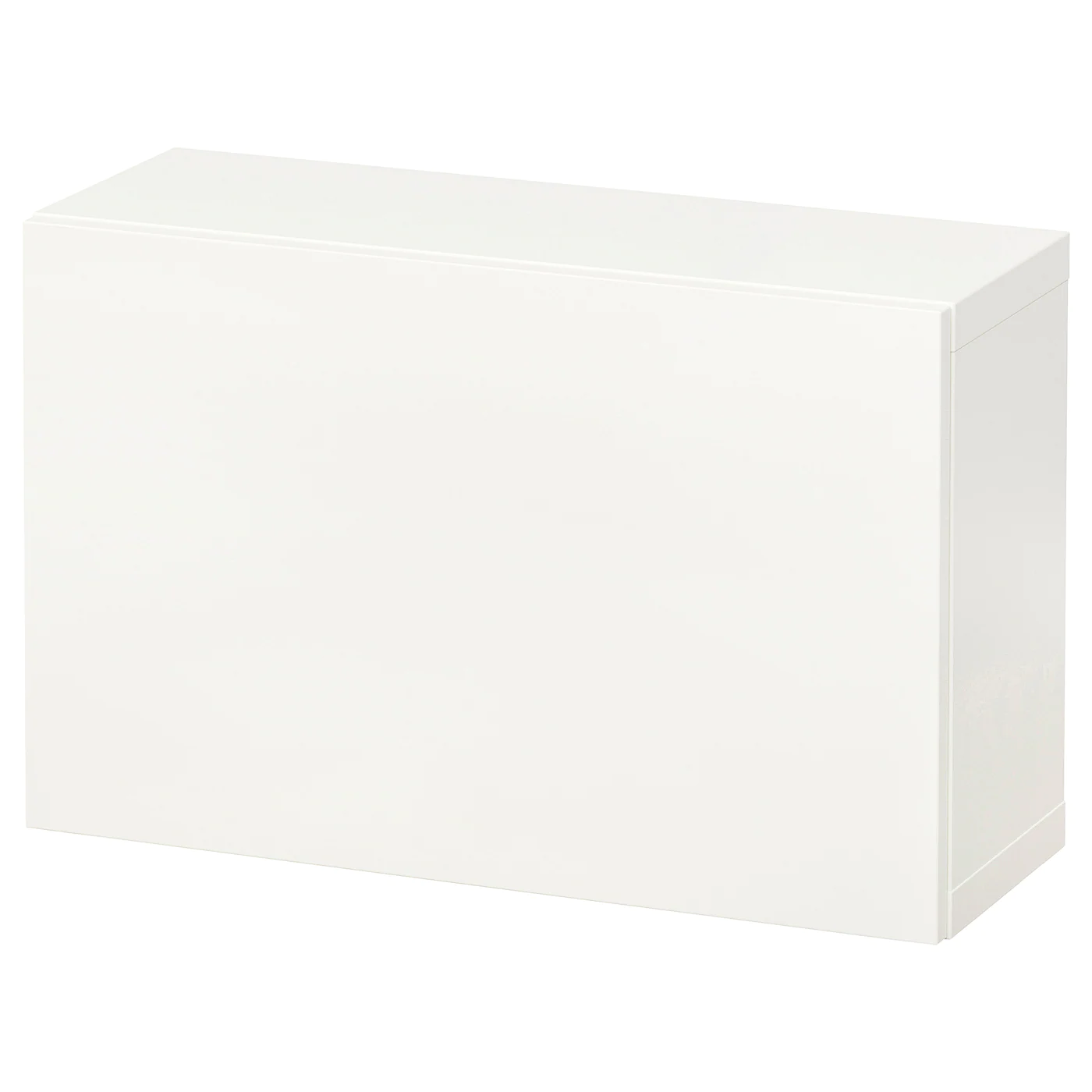 IKEA BESTÅ Wallmounted Cabinet Combination White/Lappviken White 23 5/8x8 5/8x15 " Blackbrown/lappviken Blackbrown
