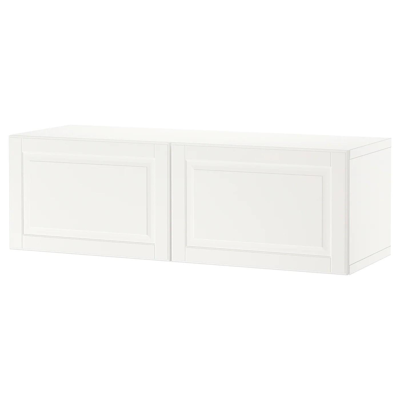 IKEA BESTÅ Wallmounted Cabinet Combination White/Smeviken White 47 1/4x16 1/2x15 " Blackbrown Kallviken/dark Gray Concrete Effect