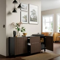 IKEA BJÖRKÖVIKEN Door/drawer Front Brown Stained Oak Veneer 23 5/8x15 " -Ikea Storage solution systems Sales bjoerkoeviken door drawer front brown stained oak veneer 0993964 pe821175 s5
