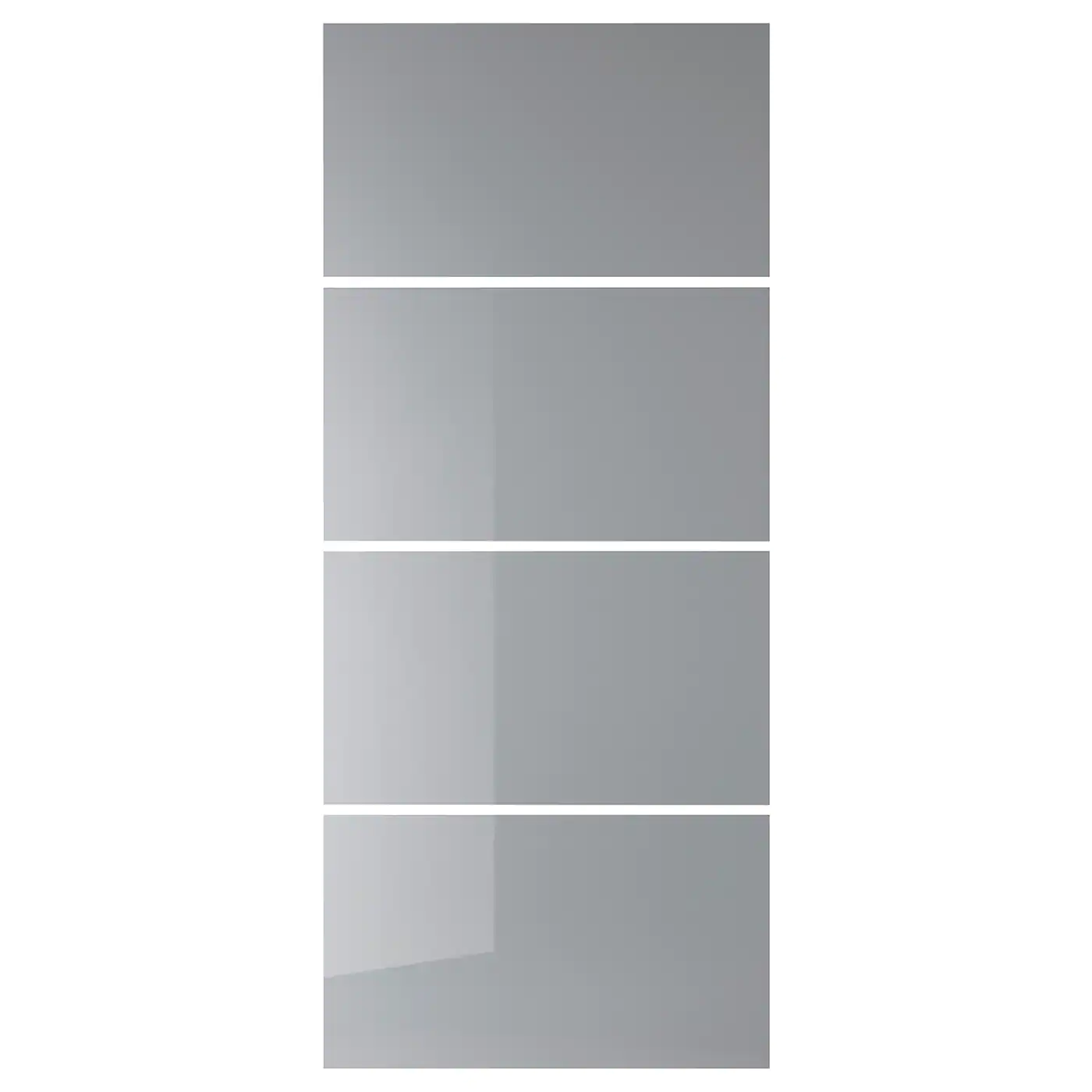 IKEA BJÖRNÖYA 4 Panels For Sliding Door Frame Gray Tinted Effect 39 3/8x92 7/8 "