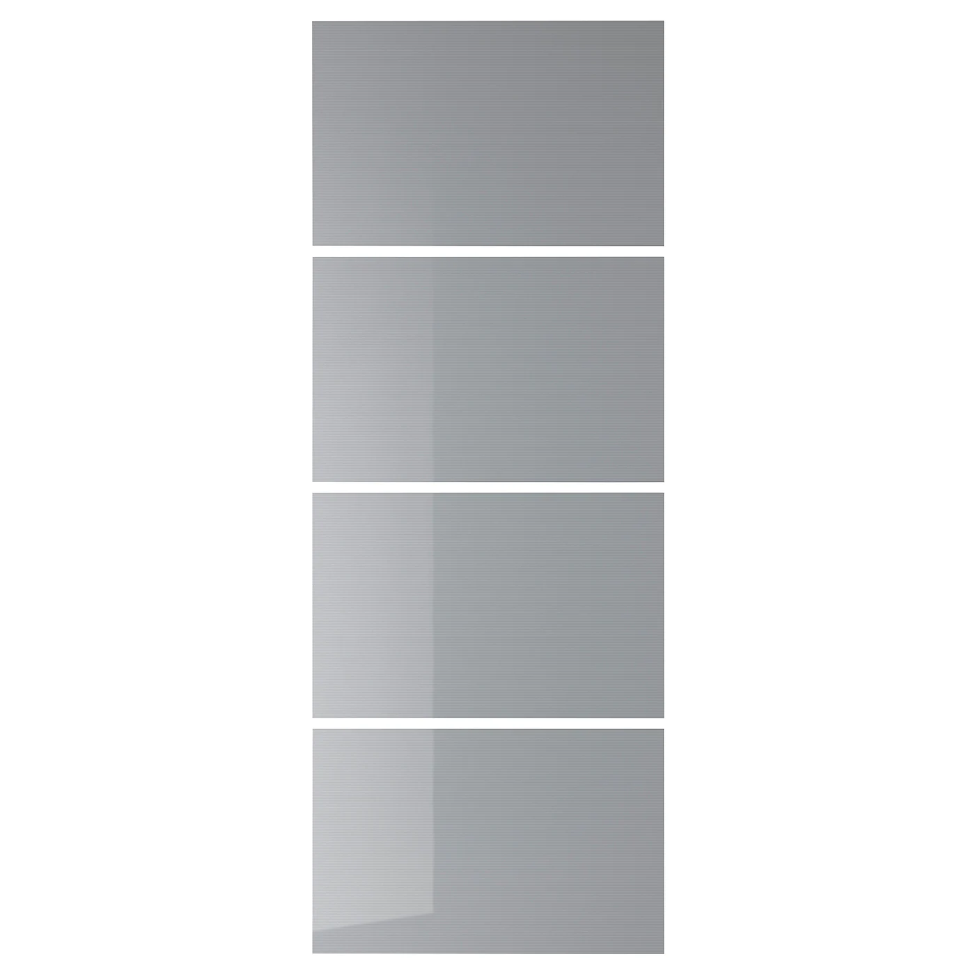 IKEA BJÖRNÖYA 4 Panels For Sliding Door Frame Gray Tinted Effect 29 1/2x79 1/8 "
