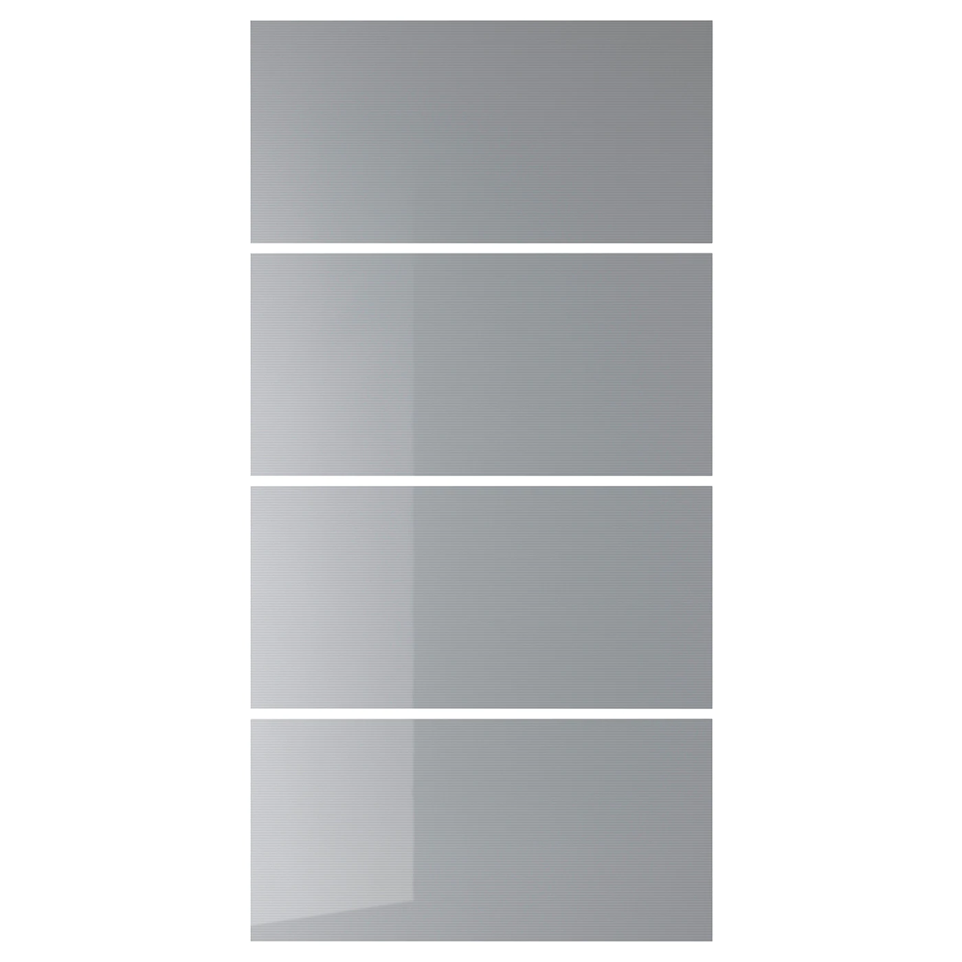 IKEA BJÖRNÖYA 4 Panels For Sliding Door Frame Gray Tinted Effect 39 3/8x79 1/8 "