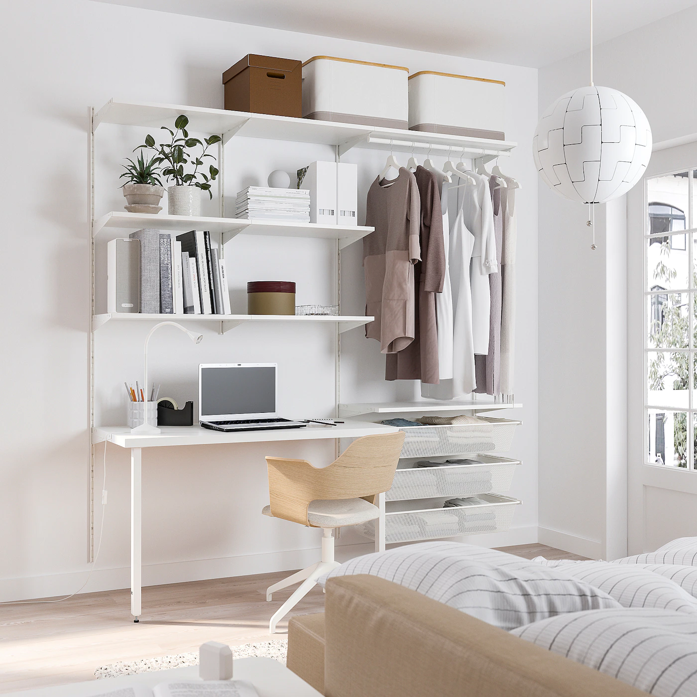 Ikea Storage solution systems Sales -Ikea Storage solution systems Sales boaxel lagkapten wardrobe combination with table top white 1046844 pe843233 s5