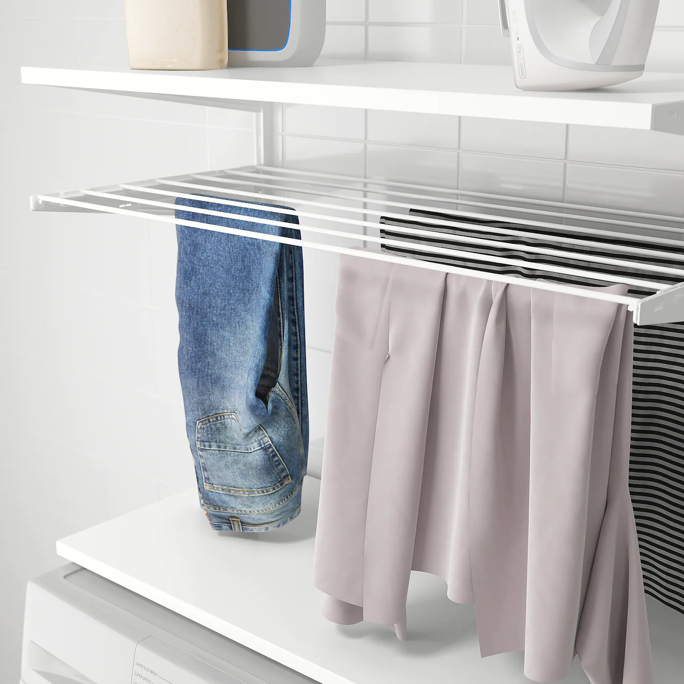 IKEA BOAXEL Laundry Combination White 32 1/4x15 3/4x79 " 5 IKEA BOAXEL Laundry Combination White 32 1/4x15 3/4x79 " - Image 3