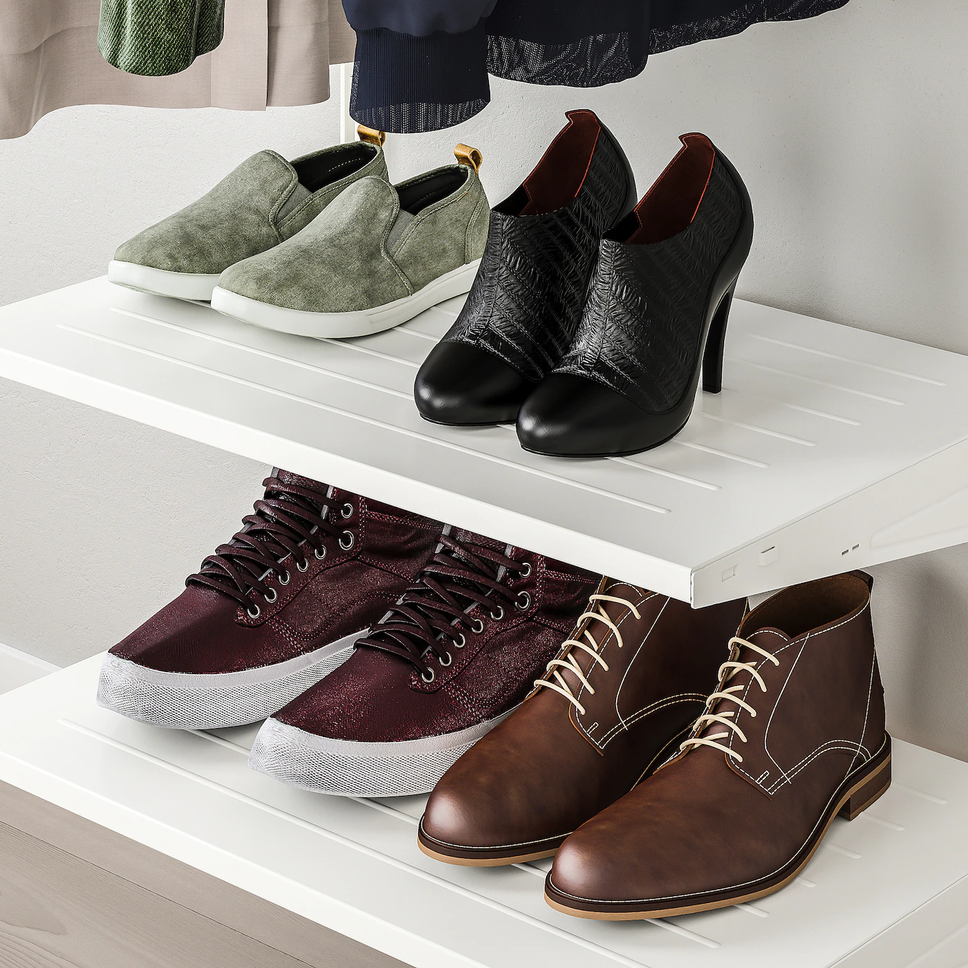 IKEA BOAXEL Wardrobe Combination White 73 3/4x15 3/4x79 " 6 IKEA BOAXEL Wardrobe Combination White 73 3/4x15 3/4x79 " - Image 4