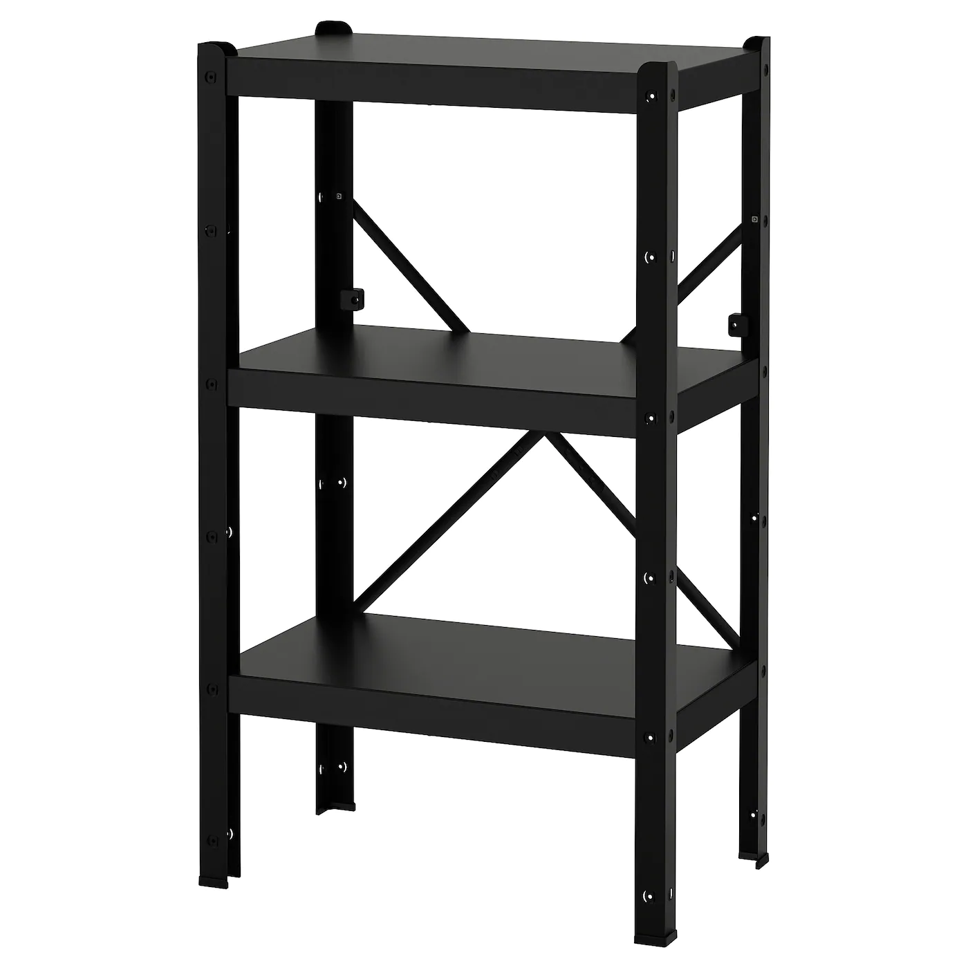 IKEA BROR Shelving Unit Black 25 5/8x15 3/4x43 1/4 "