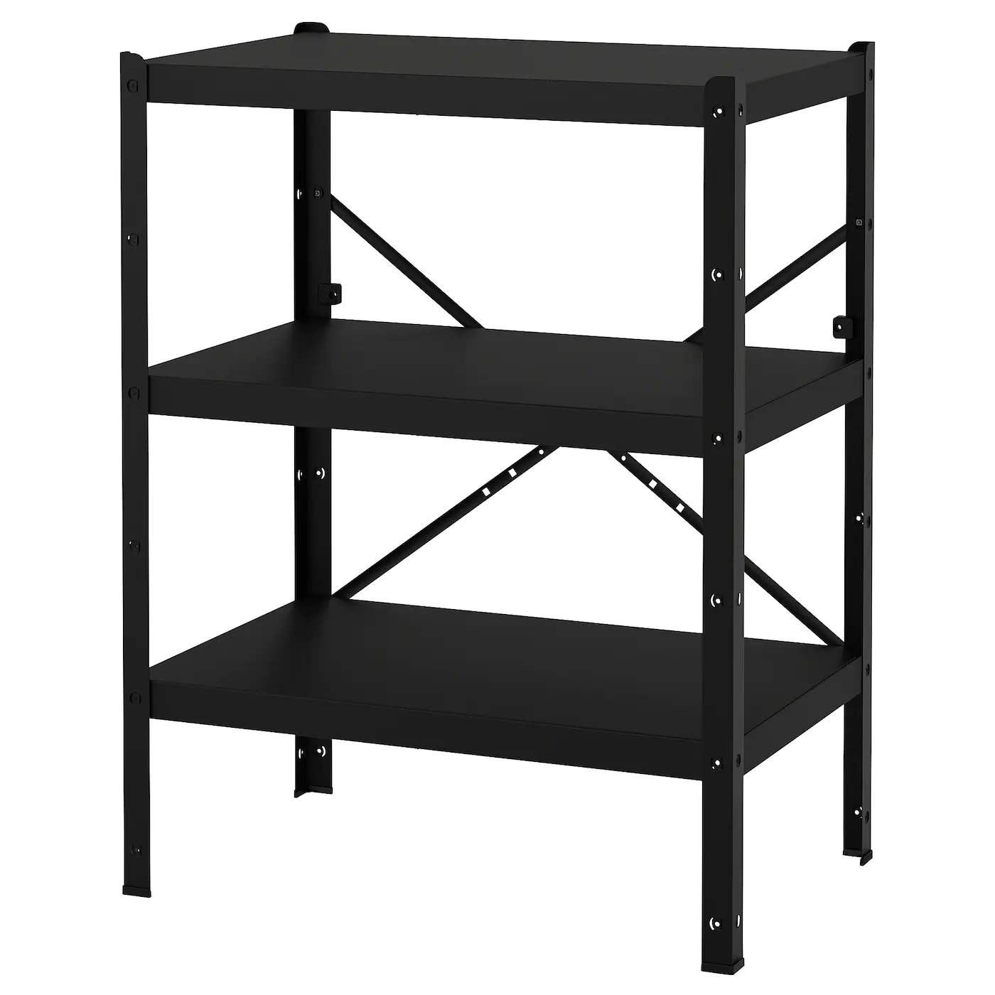 IKEA BROR Shelving Unit Black 33 1/2x21 5/8x43 1/4 "