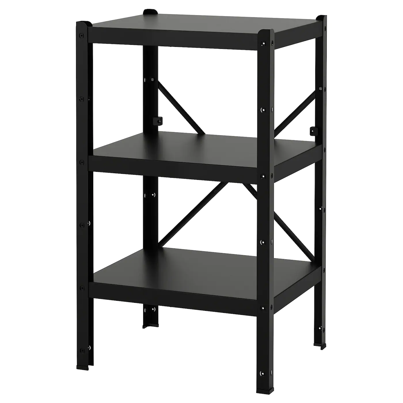 IKEA BROR Shelving Unit Black 25 5/8x21 5/8x43 1/4 "