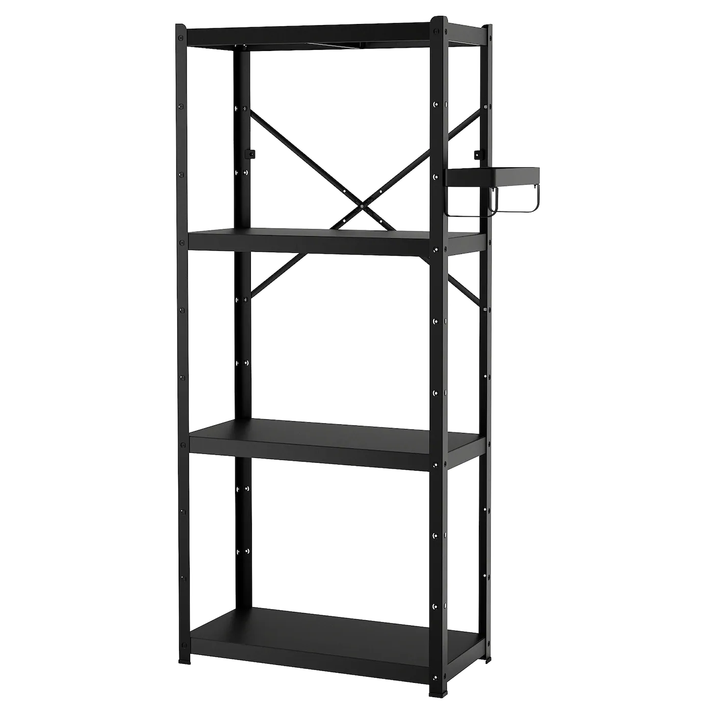 IKEA BROR Shelving Unit Black 33 1/2x15 3/4x74 3/4 "