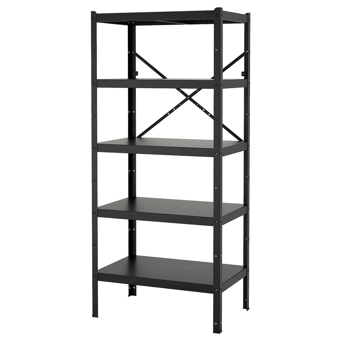 IKEA BROR Shelving Unit Black 33 1/2x21 5/8x74 3/4 "